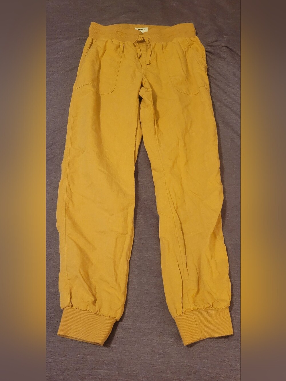 Pact Pants Women's Doe Canopy Linen Blend Relaxed Jogger S - Picture 4 of 7